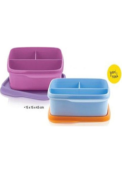 Bölmeli Beslenme Kutusu 2'li Set