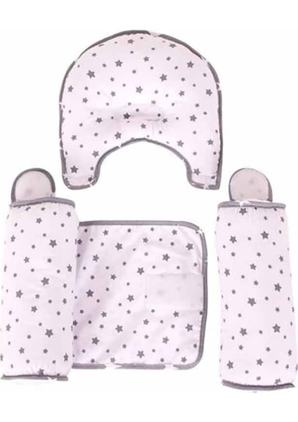 Ekru Kafa Şekillendiricili Yan Yatış Yastığı