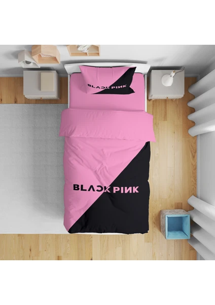 Erays Home Black Pink Tek Kişilik Nevresim Takımı