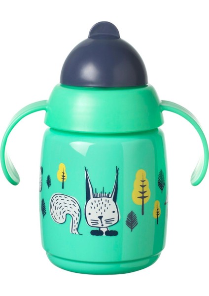 Superstar Kolay Içim Pipetli Alıştırma Bardağı Yeşil 300 ml
