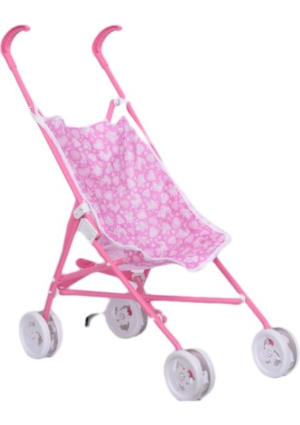 Ay Dede Oyuncak Grup Pembe-Beyaz Oyuncak Baston Puset Aydede Baston Katlanabilir