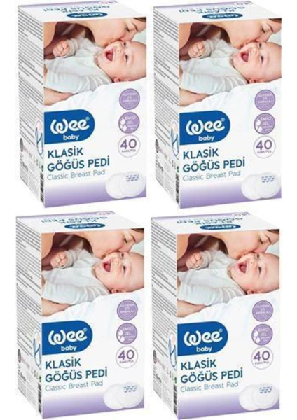 Wee Baby Klasik Göğüs Pedi 40'lı 4 Paket