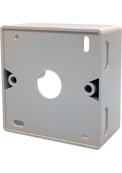 Keystone Jack (RJ11RJ45) Takmak Için Fransız Tipi Sıva Üstü Kutu, 80 x 80 Mm, Beyaz Renk beek French Back Box For Faceplate 80*80MM, Color, White