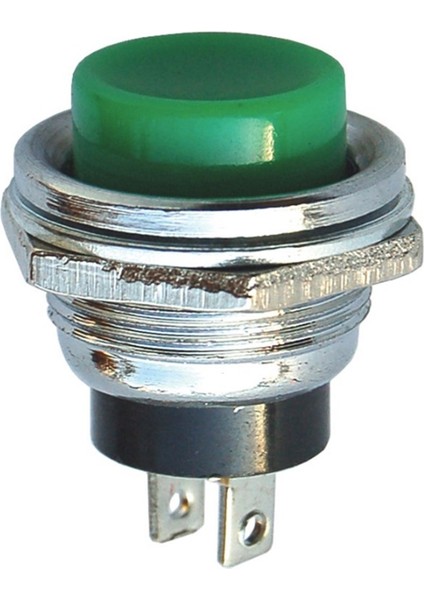 IC-180 Yuvarlak 16MM Kırmızı Metal Buton DS-212
