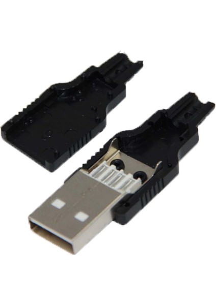 USB A Erkek Soket Lehimlenebilir Model (IC-264A)