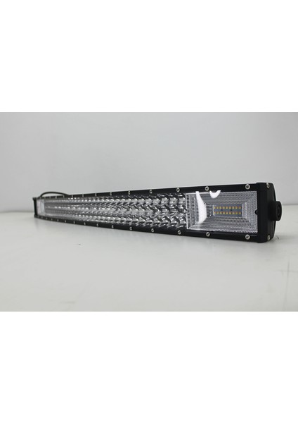 Off-Road 80 cm Turuncu Beyaz 5 Mod Eğimli 3 Sıra LED