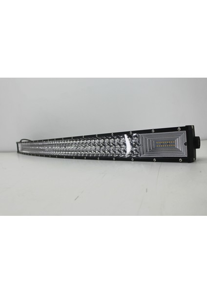 Off-Road 105 cm Eğimli Turuncu Beyaz 5 Mod 3 Sıra LED