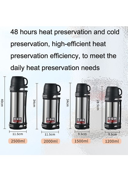 JH-6096 Yalıtım Potu Kapasite 2000 ml Mavi (Yurt Dışından)