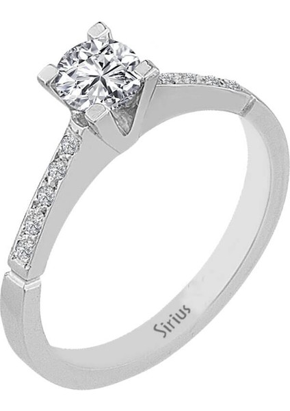 G Renk Toplam 0,46 Karat Pırlanta Tektaş Yüzük 0404R0078