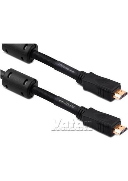 HDMI Kablo 50 Metre Altın Uçlu 3D 4K Çipsetli 30 Awg 1.4V Gesi Gs 172