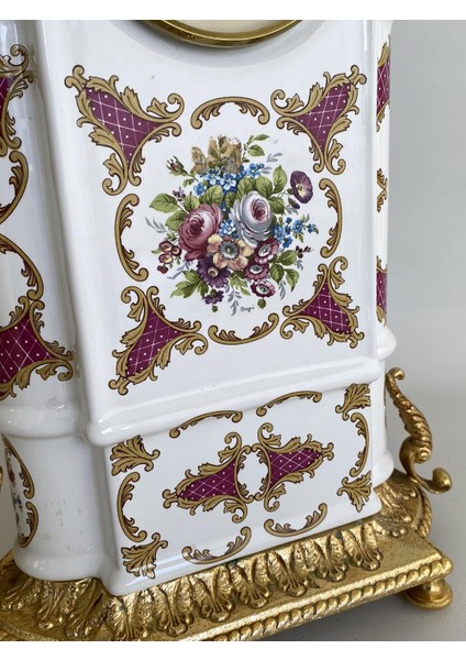 Mignon Decore J'limoges Ala Main Antika Porselen Masa Saati modelleri