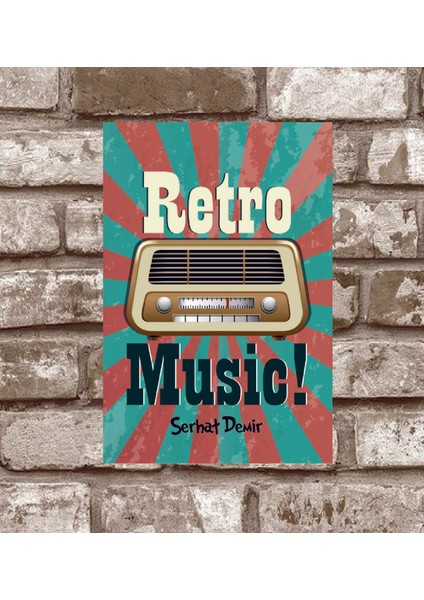 Kişiye Özel Retro-Muzik-Retro-Vintage-Metal-Poster