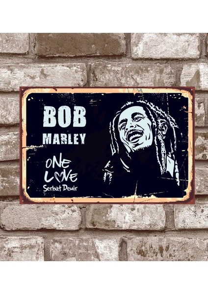 RETRO202-KIŞIYE Özel Bob-Marley-One-Love-Retro-Vintage-Metal-Poster