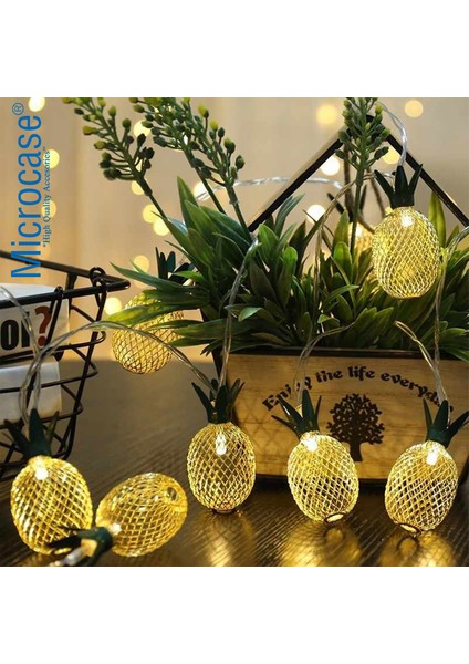 Microcase Ananas Şekilli Dekoratif LED Işık 2 Metre - AL3249