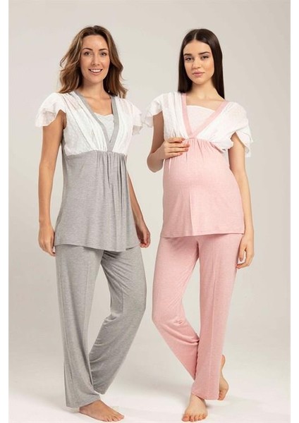 5214 Gri Hamile Lohusa Pijama Tk fırsatları