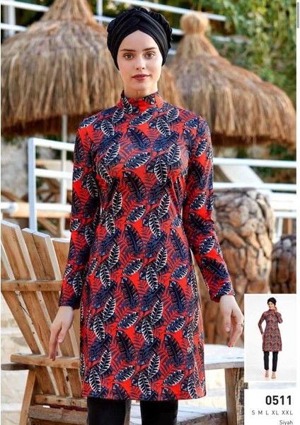 Maresiva 0511 Dijital Desenli Tesettür Mayo fiyatları