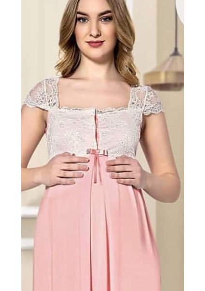 2065 Askıları Dantelli Kolsuz Lohusa Pijama Takımı modelleri