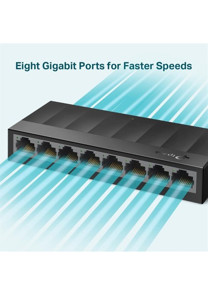 LS1008G 8 Port Gıgabıt Desktop Swıtch