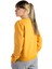 Kadın Sarı Basic Bisiklet Yaka Düz Renk Sweatshirt Sweatshirt 22Y-5200177 3