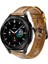 Polham Hermes Loop Samsung Galaxy Watch 22MM ve Huawei Gt2-Gt3-Magic 2 46MM Için Deri Kayış Kordon 1