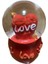 Kırmızı Kalpli Love Kar Küresi 605500 2