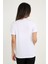 Kadın Beyaz T-Shirt. Regular Fit (Normal) Kalıp, Basic Model 5