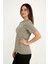 Kadın Haki T-Shirt. Regular Fit (Normal) Kalıp, Basic Model 3