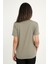 Kadın Haki T-Shirt. Regular Fit (Normal) Kalıp, Basic Model 4