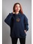 Unisex Oversize Hoodie Usta Roshi Yamcha Dragon Ball Lacivert 1