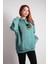 Unisex Oversize Hoodie Son Goku Dragon Ball Mint Yeşili 2