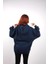 Unisex Oversize Hoodie Roshi Yamcha Dragon Ball Puantiyeli Lacivert 4