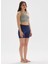 Ceres Ribanalı Organik Pamuk V Yaka Örme Crop T-Shirt 1057 2
