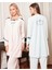 4806 Kadife 3lü Hamile Lohusa Pijama Sabahlık 2