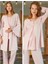 5103 Pudra Hamile Lohusa 3 Lü Pijama Sabahlık Tk 2
