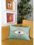 Dekoratif Pullu Göz Desenli Su Yeşili Kadife Kırlent Kılıfı ( 35 cm x 50 cm ) 3