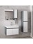 Estella-OA 80 ve 35 cm Mdf Aynalı Boy Dolaplı Lavabolu Banyo Dolabı Takımı Demonte Değil 1