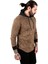 Piksel Detaylı Kolları Ribanalı Eteği Oval Kesim Kapüşonlu Erkek Sweatshirt 2303084 4