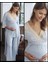 9603 Mavi Yeni Sezon Hamile Lohusa 3lü Pijama Sabahlık Takım 5
