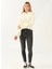 Kapüşon Yaka Düz Ekru Kadın Sweatshirt DT10113-1 Ekru 4