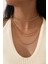 Altn Renkli Choker 5 Sıralı Kolye 1