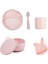 5 Parça Pembe Silikon Set 1