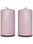 Lecarbee Candles 2'li Silindir Mum - Pembe 1