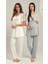 5210 Gri Hamile Lohusa Pijama Tk 3