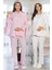 5104 Pelerinli Hamile Lohusa 3 Lü Pijama Sabahlık Takım 1