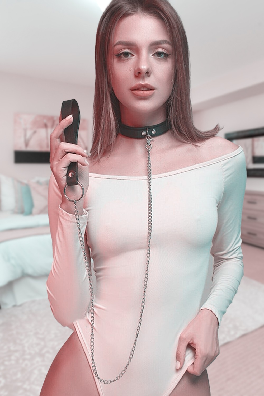 Loe Culotte Kadın Siyah Fantazi Tasma Harness Aksesuar görsel 3