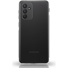 Case World Samsung Galaxy A04S ile Uyumlu Kapak Tıpalı Kamera Korumalı Premier Silikon Şeffaf ile Uyumlu Kılıf