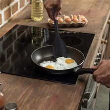 Lilys Kitchenware Yüksek Kalite, Sert, Silikon,3 Parça, Pasta, Yemek Kaşık,Spatula, Yanmaz, Yapışmaz Set