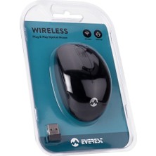 Everest SMW-666 Kablosuz USB Siyah 2.4ghz Mouse