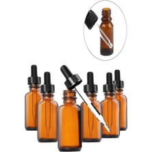 HYD Damlalıklı 50 ml x 6 Adet Amber Şişe