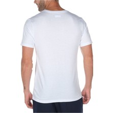 Brushed V Neck Erkek V Yaka Beyaz Tişört - CS0288